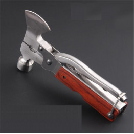 16 in 1 Outdoor Camping Multifunctional Tool Axe Hammer Stainless Steel folding Knife Vehicle Emergency Tool Screwdriver