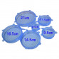6PCS/Set Universal Silicone Lids Stretch Suction Cover Cooking Pot Pan Silicone Cover Pan Spill Lid Stopper Home Bowl Cover