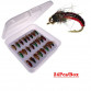 8/12/24Pcs #10 Brass Bead Head Fast Sinking Caddis Nymph Fly Trout Fishing Flies Artificial Insect Fishing Bait Lure