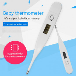 Baby Thermometer LCD Digital Infrared Body Measurement Front Ear Non-Contact Adult Fever IR Thermometer for Children