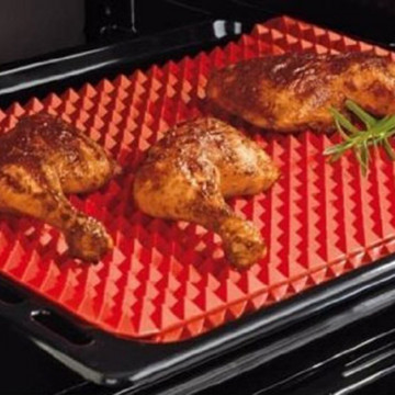 Cake Decorating Tools TV Direct Original Healthy Chef Raised Baking Sheet Barbecue Silicone Roasting Mat 39*27*1 Cm