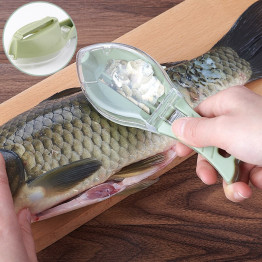 Creative Fish Scaler Transparent Cover Fish Cleaning Tools Kitchen Supplies Cooking Tools