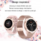 Full Touch Smart Watch Women IP68 Waterproof Bracelet ECG Heart Rate Monitor Sleep Monitoring Sports Smartwatch For Ladies