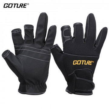 Goture Fingerless Fishing Gloves Summer UV Protection Half Finger Gloves  for Fishing, Boating Hiking Cycling for Men and Women