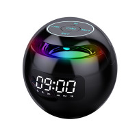 Mini Speaker Alarm Clock Portable Bluetooth Speaker Powerful Stereo Smart Column with LED Display Home Theater