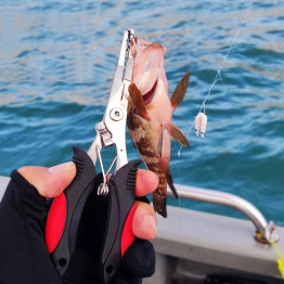 Multifunction Fish Control Clamp Devices Tainless Steel Lures Fishing Lip Gripper Holder Grabber Pliers Suit Security Handle Cor