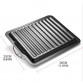 Non-Stick Grill Pan with Dual Handles Barbecue Frying Rectangle Griddle BBQ Tray L5YE