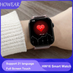 Original HW16 44mm Smart Watch Series6 Men Bluetooth Call 320*385 Screen Custom Picture Smartwatch Women 2021 pk FK88 IWO13 W46