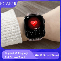 Original HW16 44mm Smart Watch Series6 Men Bluetooth Call 320*385 Screen Custom Picture Smartwatch Women 2021 pk FK88 IWO13 W46