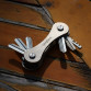 QingGear Keybone Titanium Carbon Fiber Aluminum Key Organizer Car Key Holder Bar Folder Key Clip Pocke Multi Outdoor Key Tools