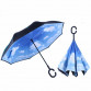 Reverse Folding UV Protection Umbrella Kid Adult Double Layer Inverted Flower Parasol Windproof Rain Car Umbrellas For Women Men