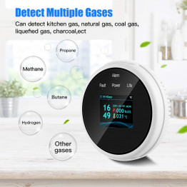 Wifi Natural Gas Sensor Combustible Household Smart LPG Gas Alarm Detector Leakage Sensor Wifi Temperature Detectors