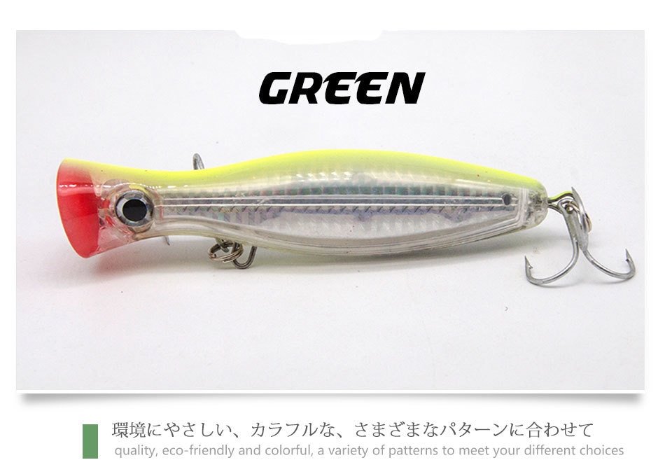 12cm-43g-Popper-fishing-lure-top-water-poper-hardbait-carretilha-for-sea-fishing-pink-blue-green-ora-32955371793
