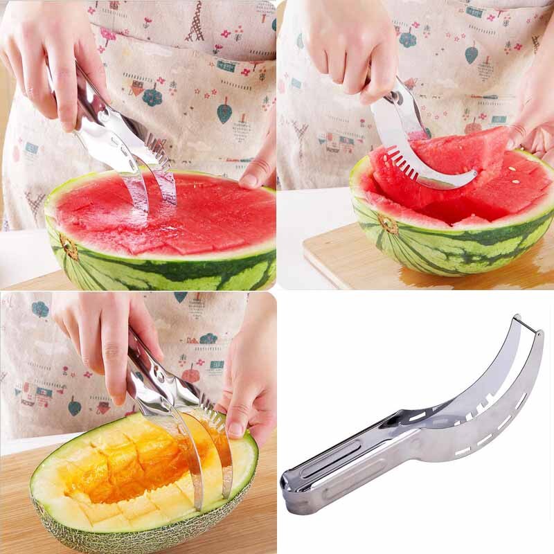 Stainless-Steel-Watermelon-Slicer-Fruit-Knife-Cutter-And-Ice-Cream-Ballers-Melon-Scoop-Double-Size-S-33033183948
